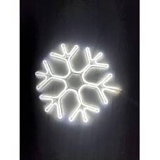 220 VOLT DIŞ MEKANA UYGUN 95X95 CM ÖLÇÜSÜNDE BEYAZ RENK ÇİFT TARAFLI YILDIZ DEKOR NEON LED IŞIK 