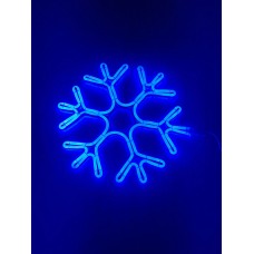  220 VOLT DIŞ MEKANA UYGUN 95X95 CM ÖLÇÜSÜNDE MAVİ RENK ÇİFT TARAFLI KARTANESİ DEKOR NEON LED IŞIK