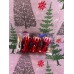 3'LÜ YILBAŞI ÇAM AĞACINA ASILABİLEN 8 CM LÜKS NOEL ŞANS CÜCESİ DESENLİ DEKOR SÜS