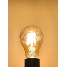 4 WATT E27 DUYLU AMBER CAMLI 2700 KELVİN AMBER IŞIK 275 LÜMEN DİMMERLİ A60  LED RUSTİK AMPUL