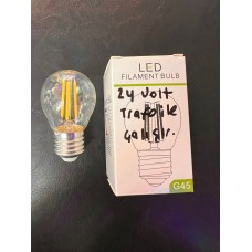 24 VOLT E27 DUYLU  4 WATT 275 LÜMEN TRAFO İLE ÇALIŞAN 2700 KELVİN G45   LED FILAMENT RUSTİK AMPÜL